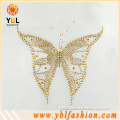 Gold butterfly rhinestone designs, hotfix fabric, bags, shoes